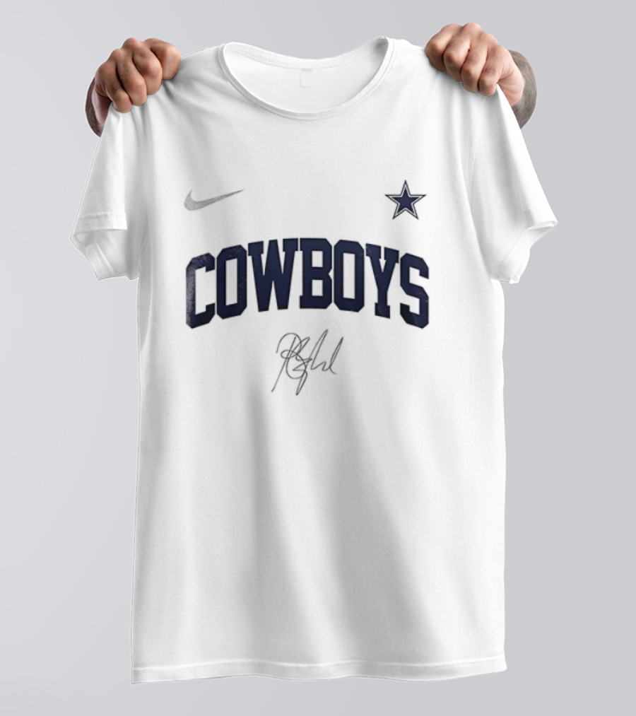 Cowboys Barry Manilow Signature Star Once Before I Go T-Shirt