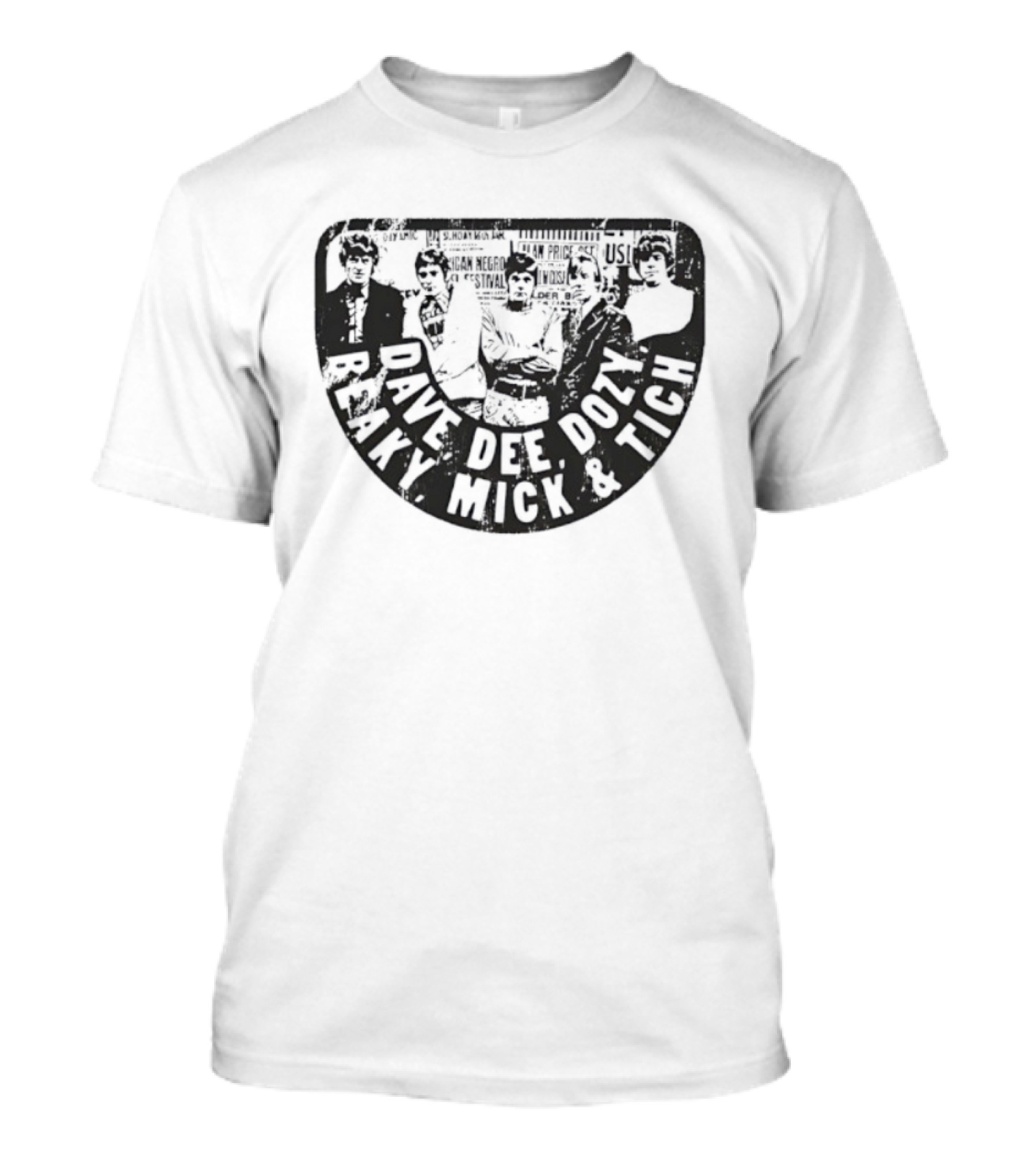 Dave Dee Dozy Beaky Mick And Tich Retro Band Name T-Shirt