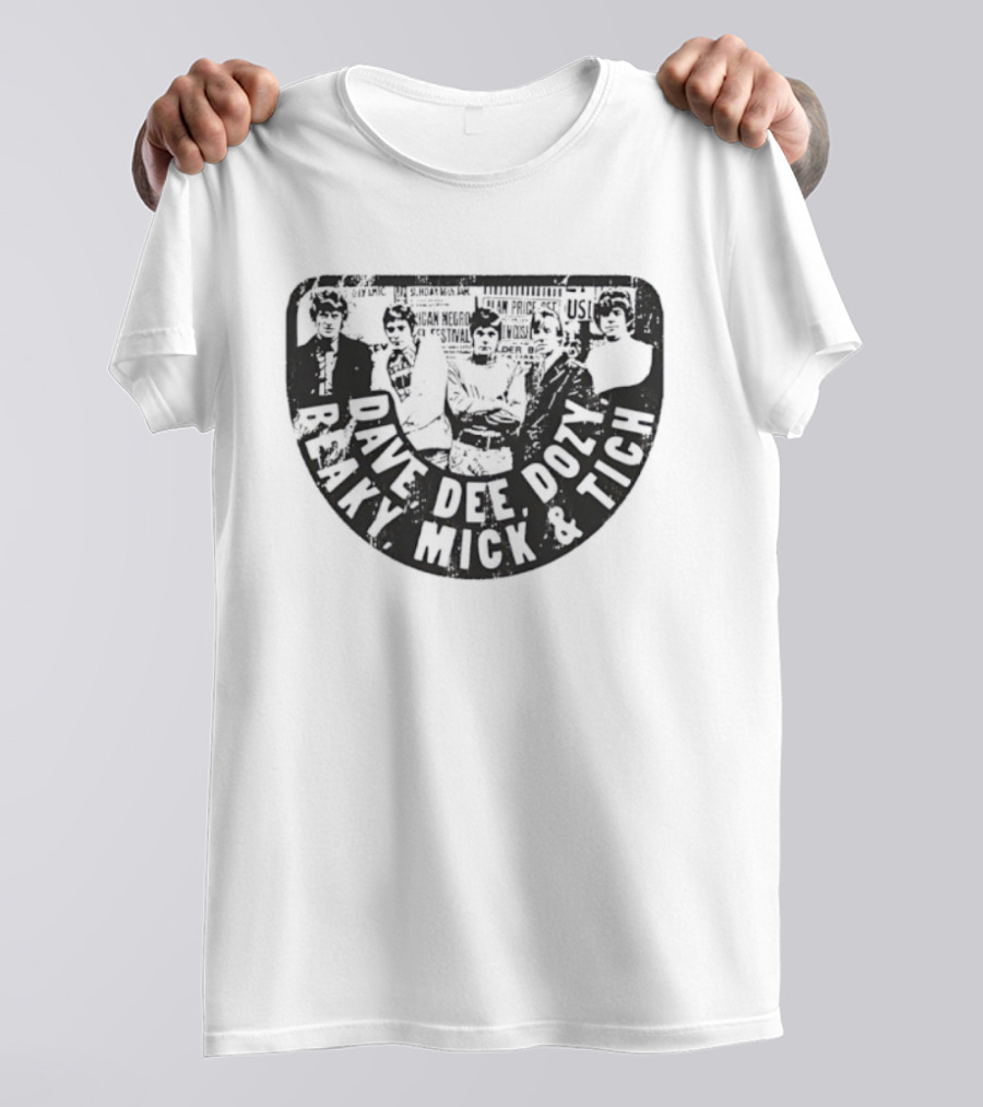 Dave Dee Dozy Beaky Mick And Tich Retro Band Name T-Shirt