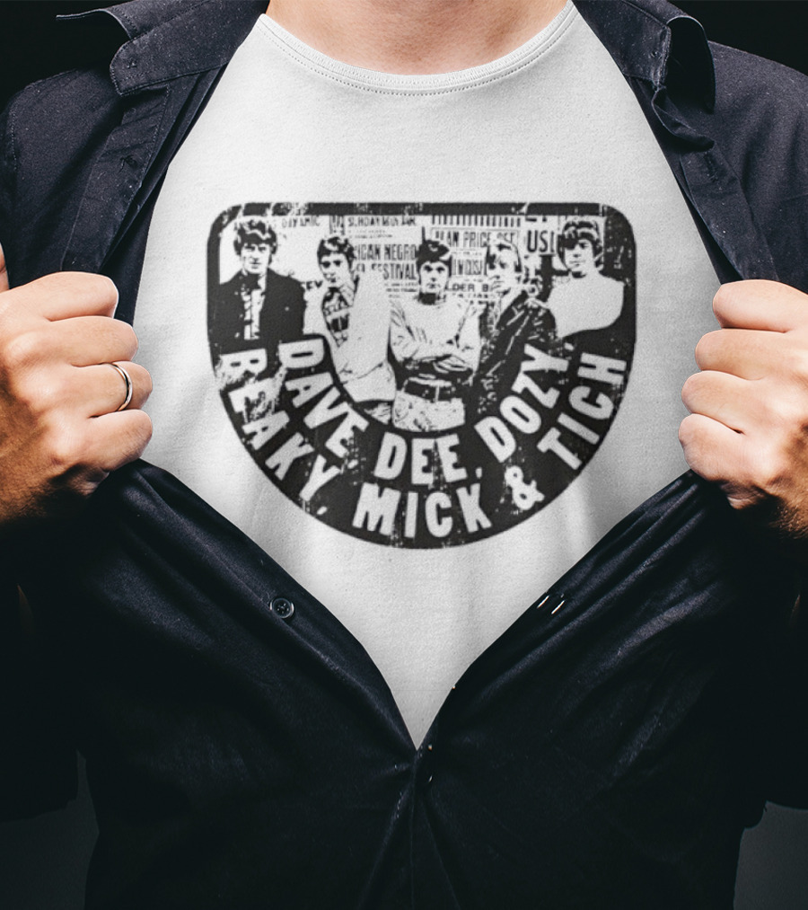 Dave Dee Dozy Beaky Mick And Tich Retro Band Name T-Shirt