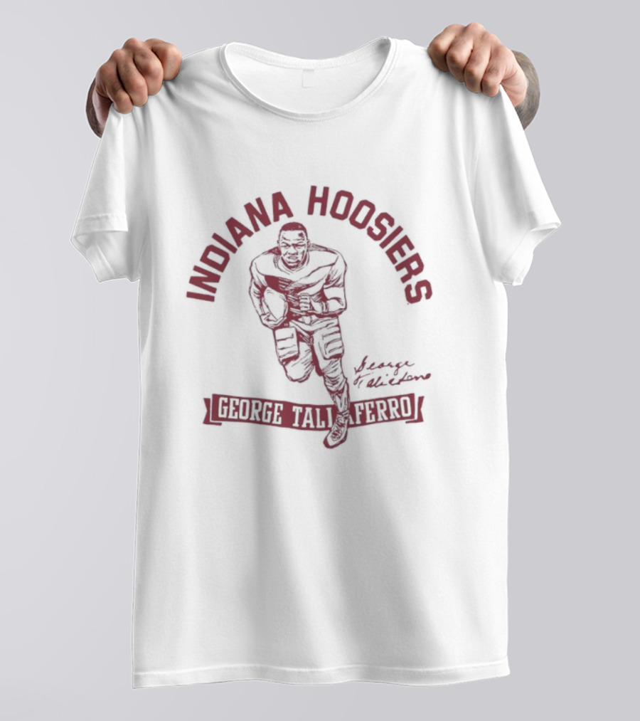Indiana Hoosiers Football George Taliaferro Vintage Style Sports Apparel T-Shirt