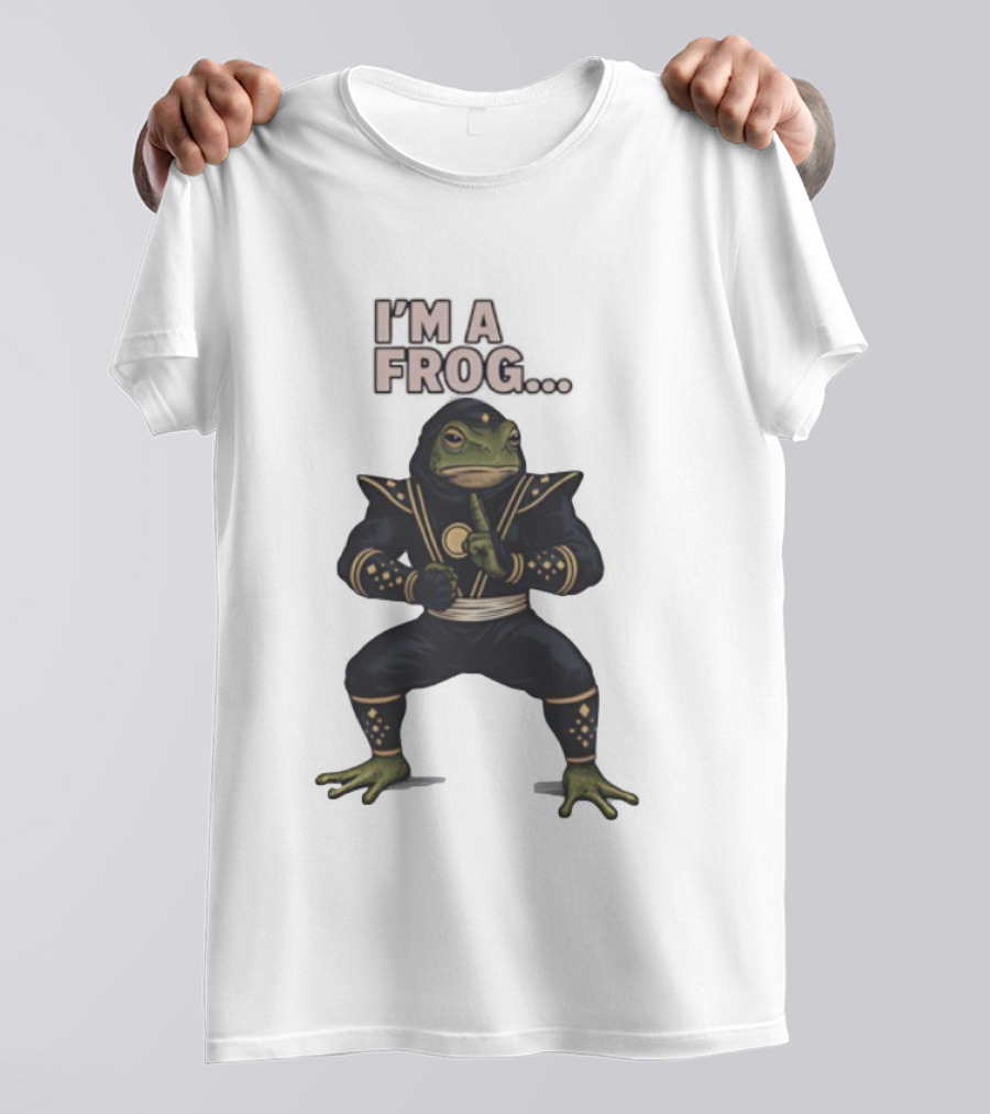 I'm A Frog Black Ranger Frog Ranger Stance Novelty T-Shirt