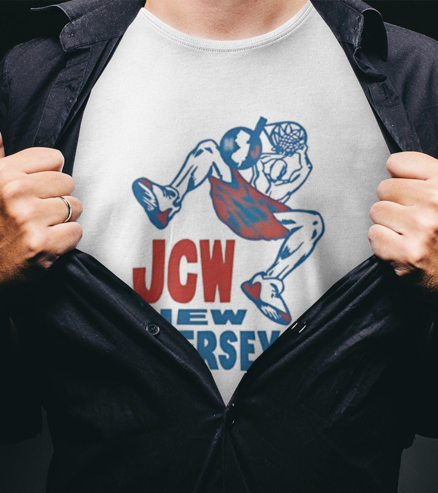 JCW Juggalo Championship Wrestling New Jersey Vintage Basketball Aesthetic T-Shirt