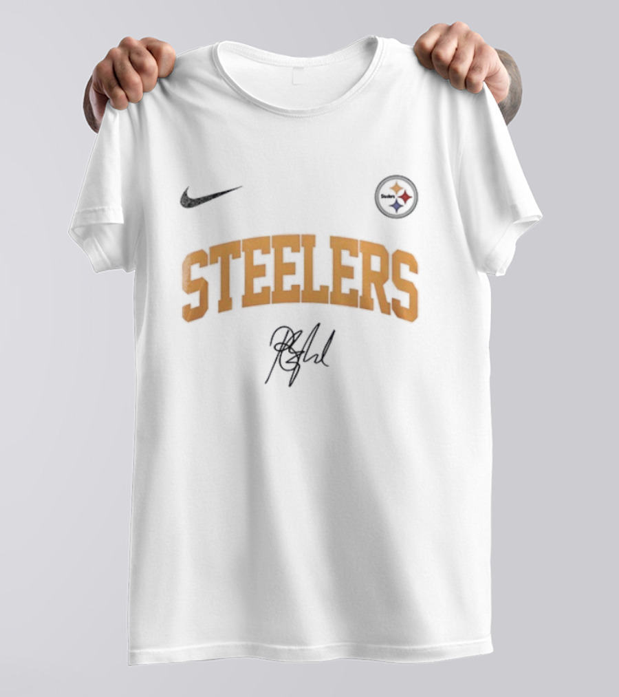 Pittsburgh Steelers Barry Manilow Signature Nike Logo Once Before I Go T-Shirt