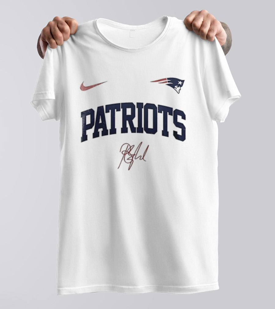 Nike New England Patriots NFL Playoff Game Barry Signature T-Shirt