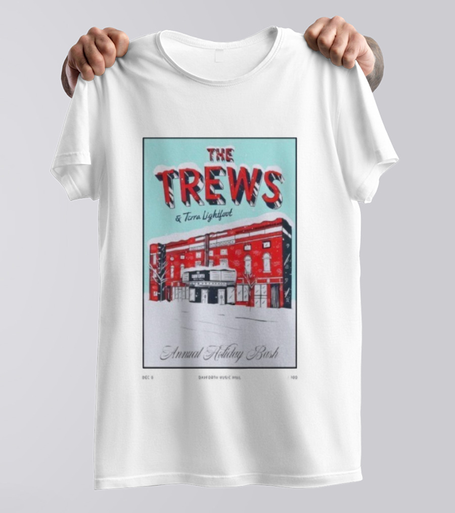 The Trews Terra Lightfoot Annual Holiday Bash Danforth Music Hall December 6 2025 Concert T-Shirt