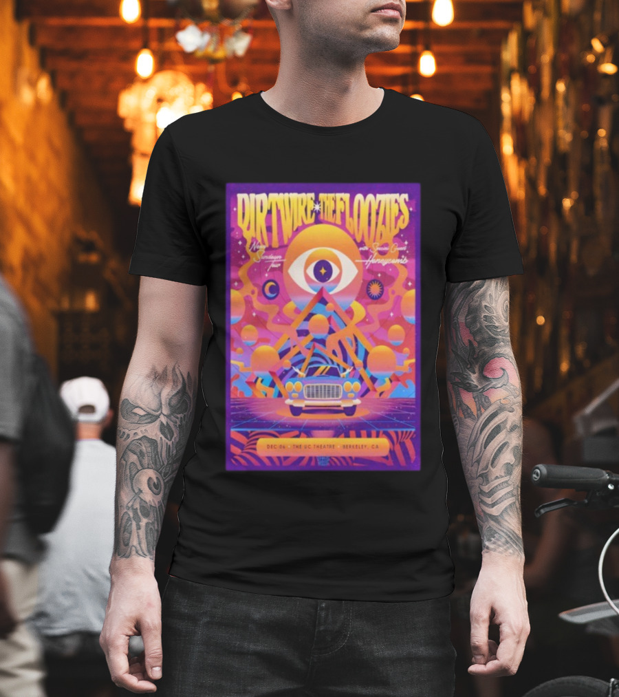 Dirtwire The Floozies UC Theatre Berkeley California December 6th 2025 Surreal Dream Tour Cosmic Vibrations Honeycomb T-Shirt