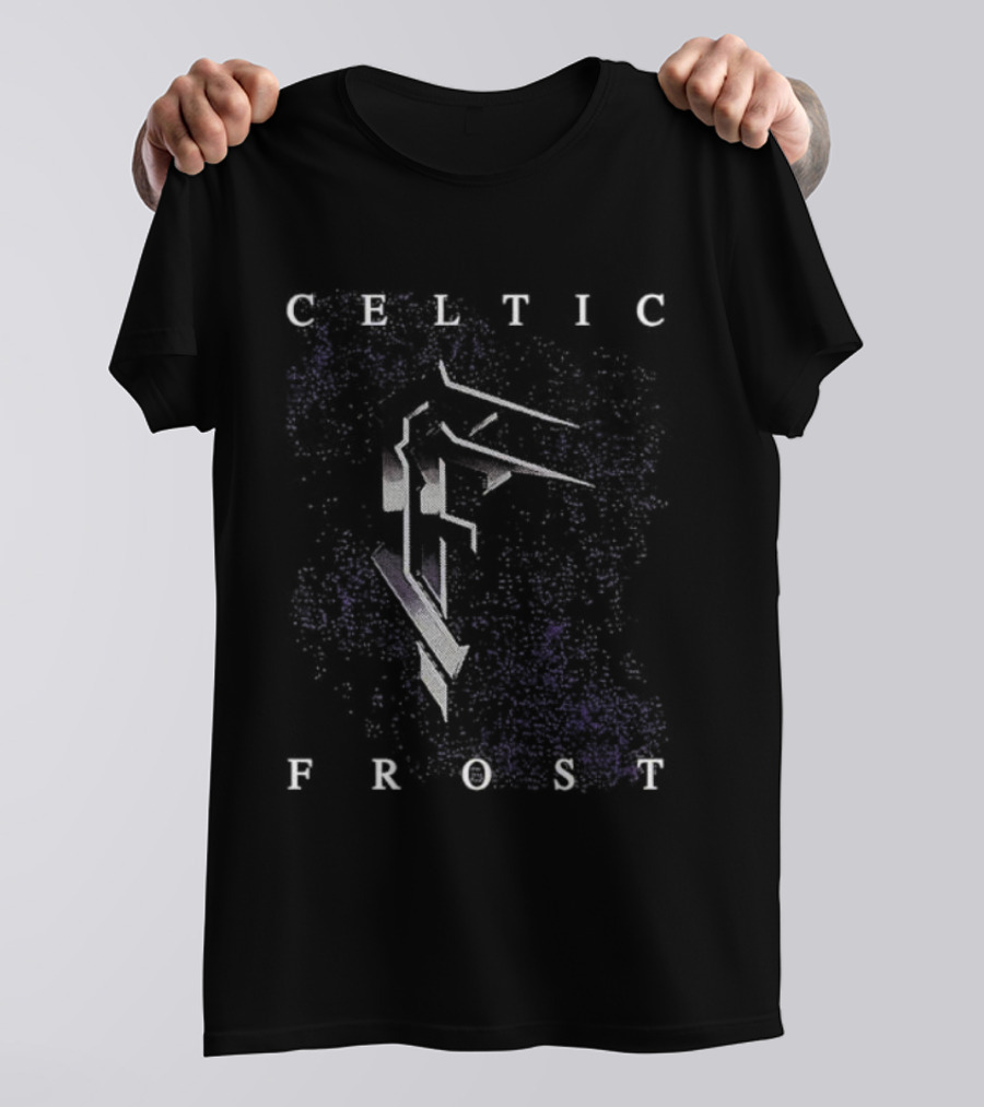 Celtic Frost Heavy Metal Band Symbol Purple Abstract T-Shirt