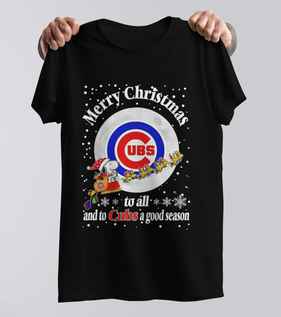 Merry Christmas To All And To Cubs A Good Season T-Shirt