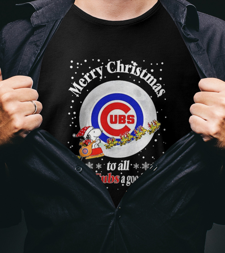 Merry Christmas To All And To Cubs A Good Season T-Shirt