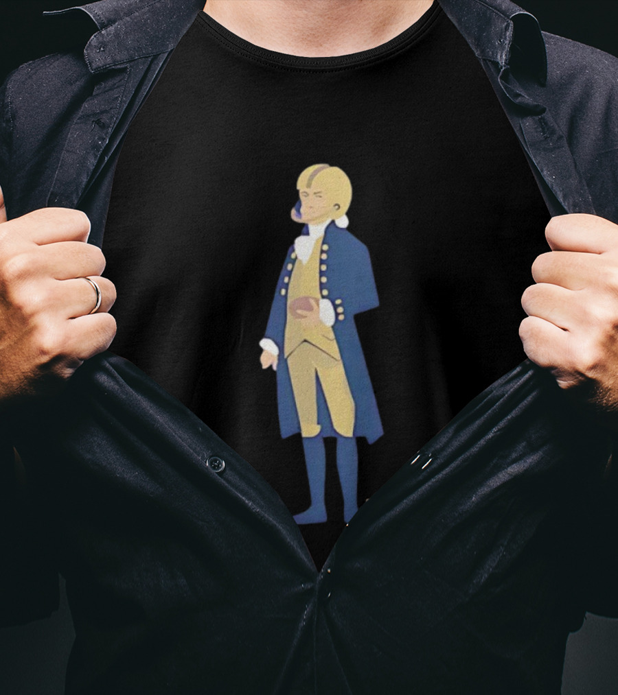 Founding Father Of Football EST 1972 Colonial Style Player Holding Ball T-Shirt