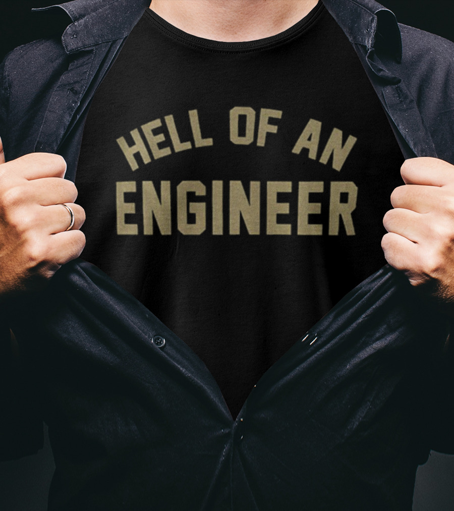 Georgia Tech Hell Of An Engineer Ramblin' Wreck Iconic College Spirit T-Shirt