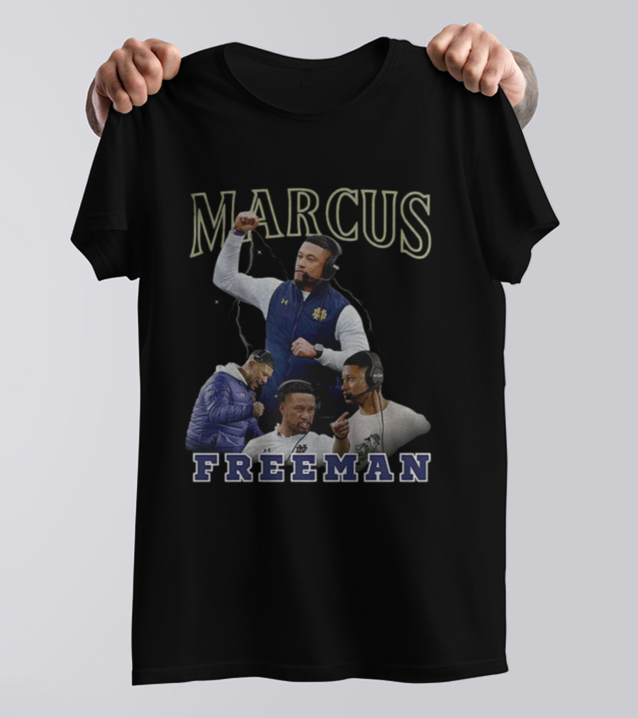 Marcus Freeman Notre Dame Football Coach Vintage Style T-Shirt