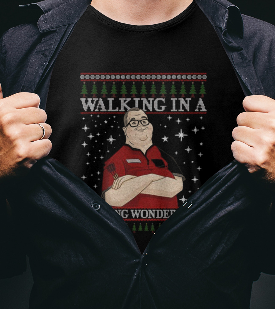 Walking In A Bunting Wonderland Christmas Funny Holiday T-Shirt