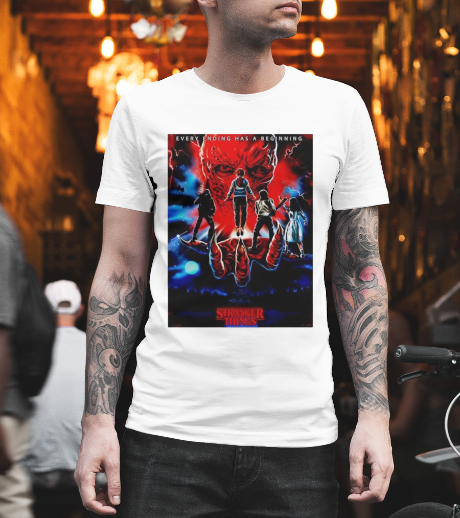Stranger Things Every Ending Has A Beginning Halloween T-Shirt