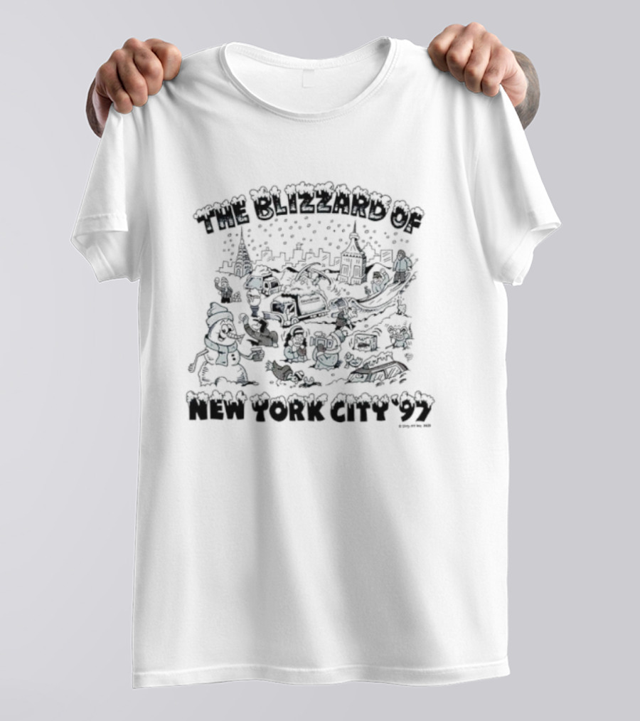 The Blizzard Of New York City 97 Santa And Friends Winter Wonderland T-Shirt