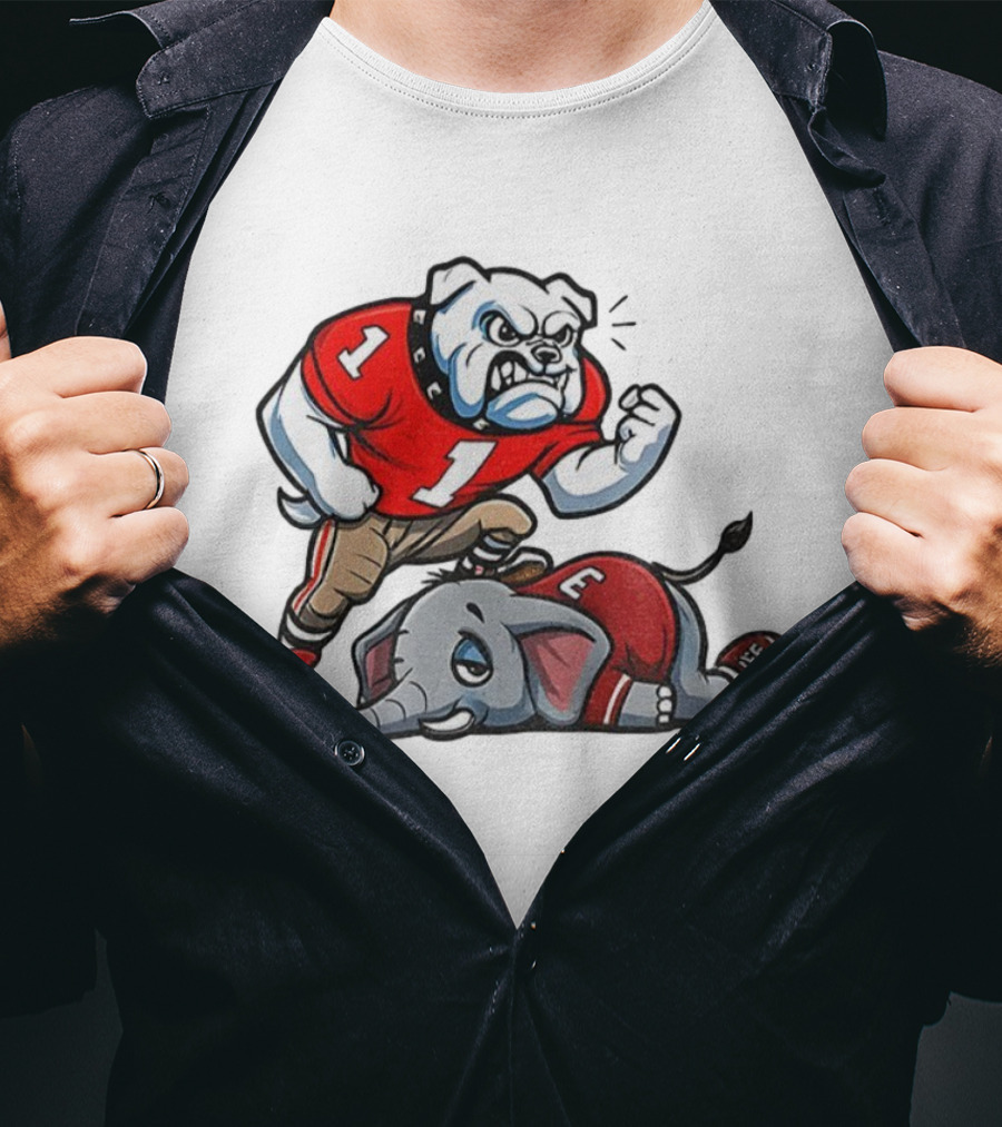 UGA Bulldogs Defeat Alabama SEC Champions Rivalry Football Victory T-Shirt