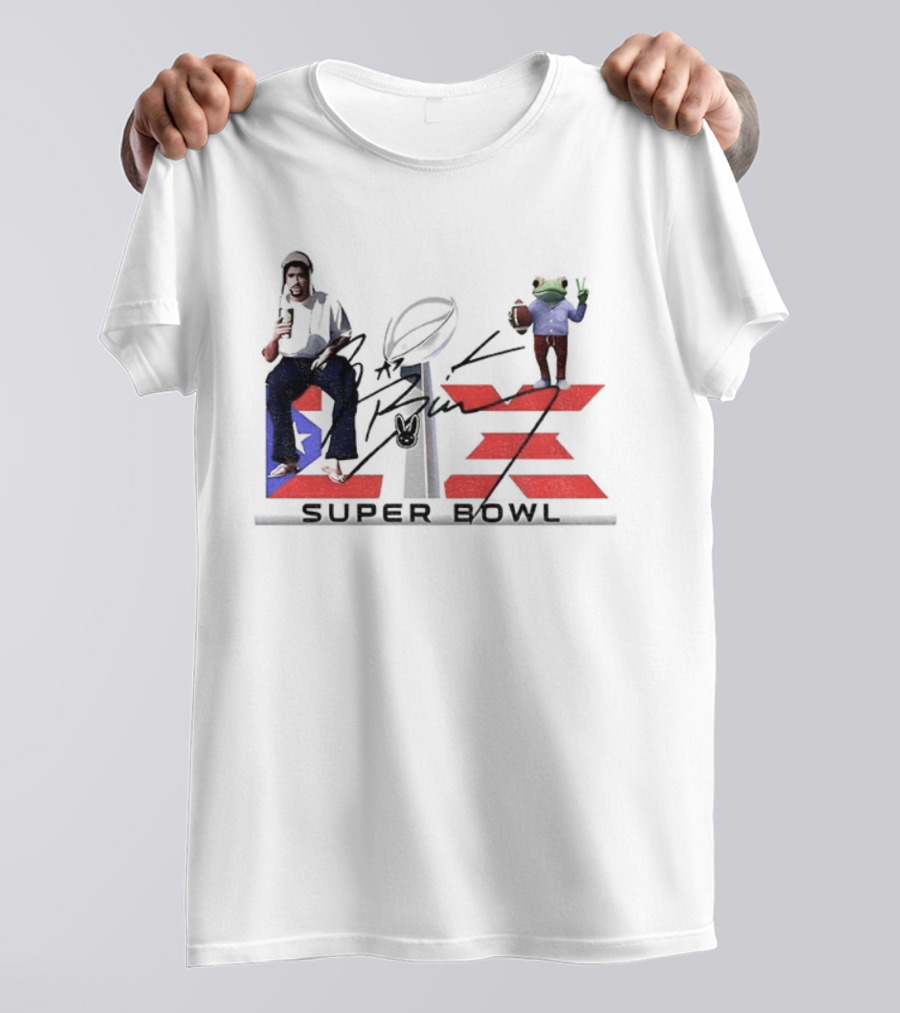 Benito Super Bowl Funny Signature With Frog And Acoustic Guitar T-Shirt