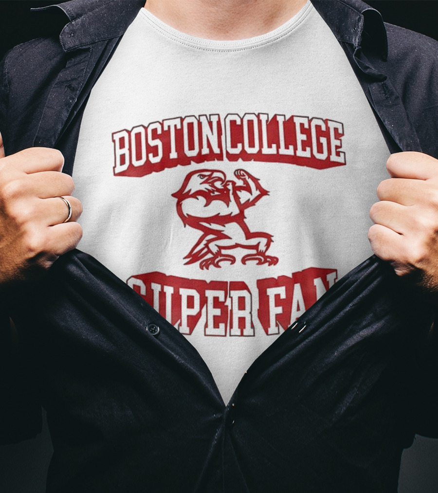 Boston College Eagles Super Fan Fierce Mascot T-Shirt