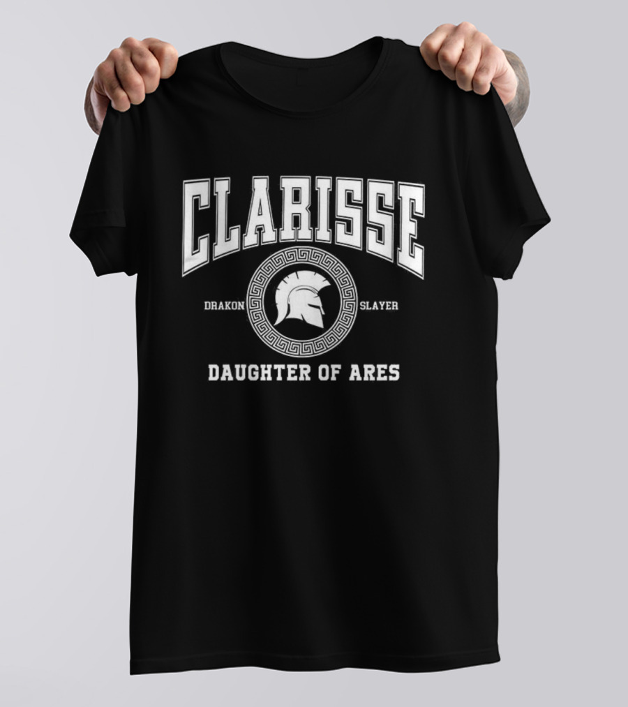Clarisse Daughter Of Ares Battle Ready Spartan Helmet T-Shirt