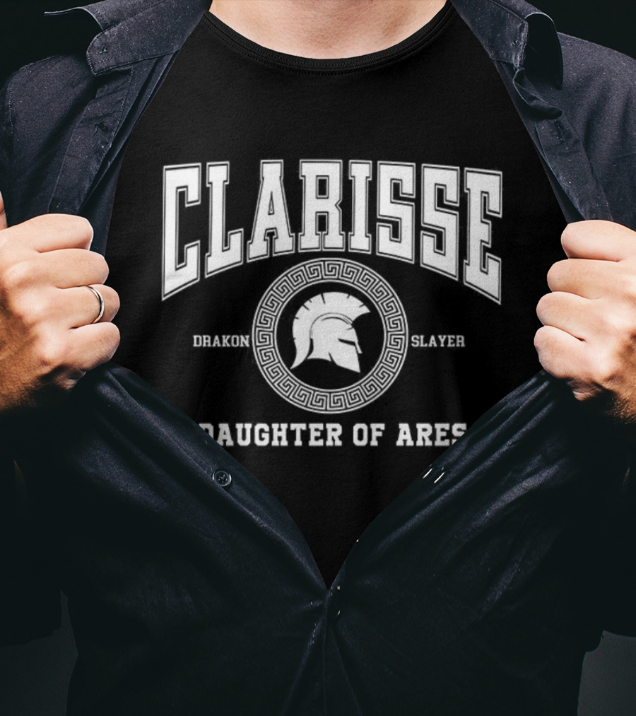 Clarisse Daughter Of Ares Battle Ready Spartan Helmet T-Shirt
