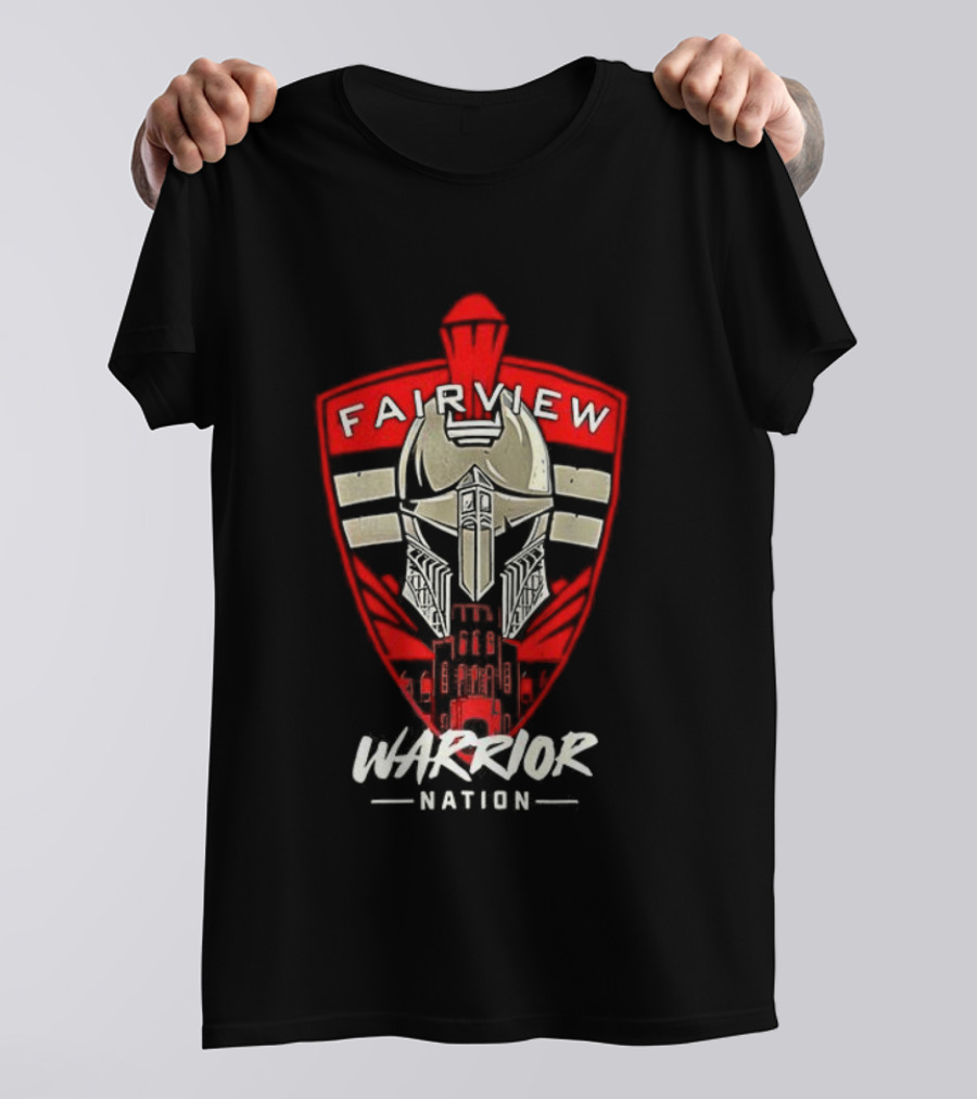 Fairview Warrior Nation Spartan Helmet Emblem T-Shirt