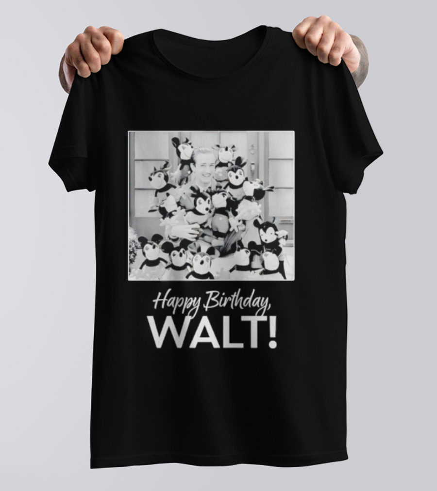 Happy Birthday Walt Disney Mickey Mouse Celebration T-Shirt