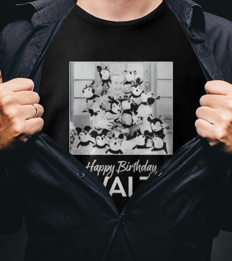 Happy Birthday Walt Disney Mickey Mouse Celebration T-Shirt