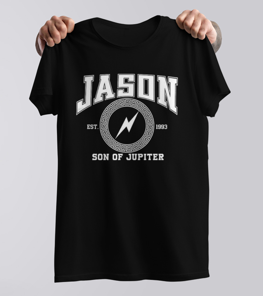 Jason Son Of Jupiter Lightning Logo Est 1985 T-Shirt