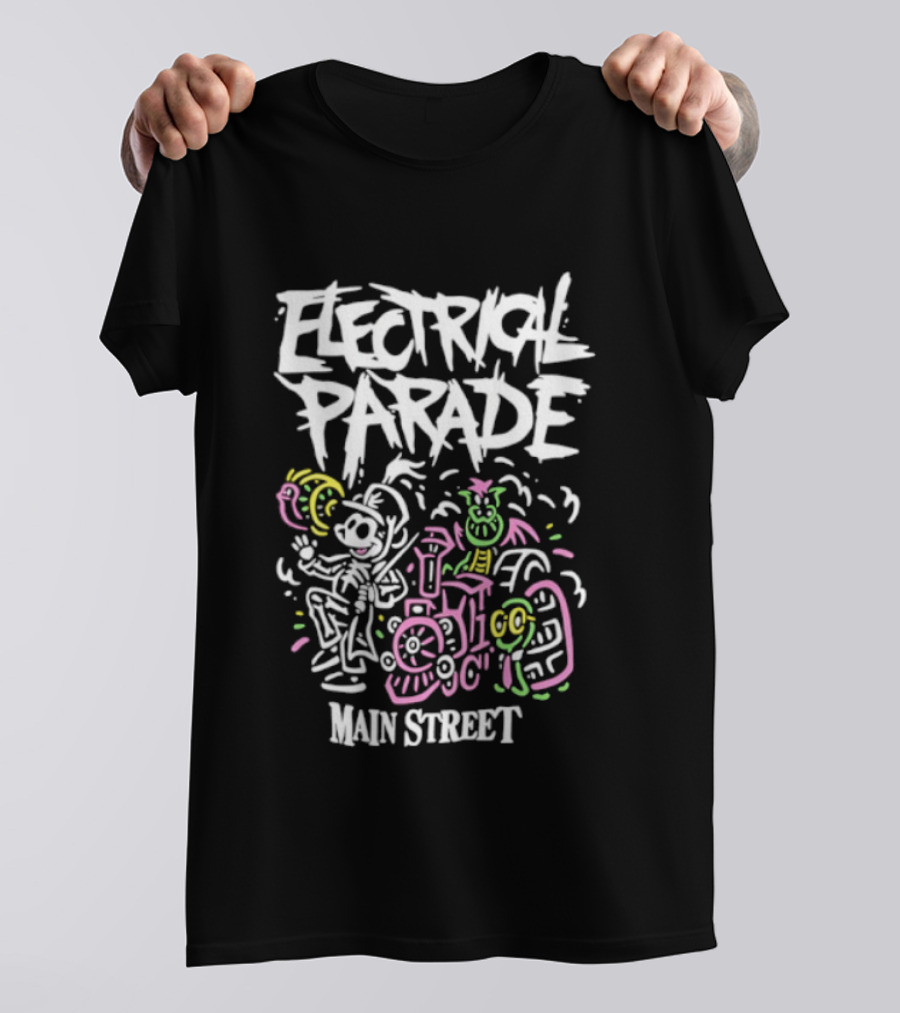 Mickey Mouse Main Street Electrical Parade Classic Retro Style T-Shirt