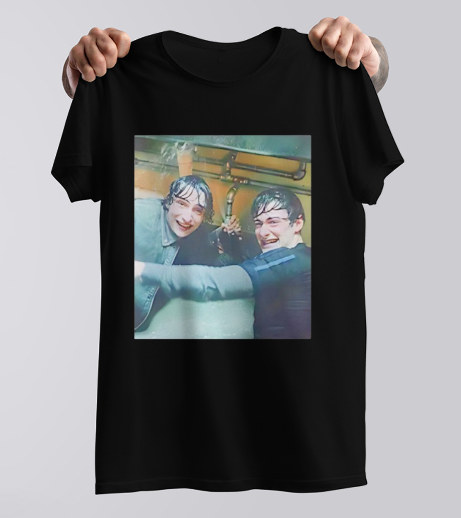Mr Whatsit Will And Mike Stranger Things Photo Funny Wet Sink Scene T-Shirt