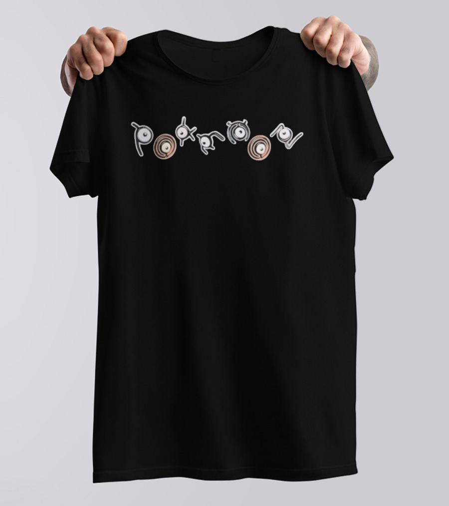 Tommy Bowe Unown Pokémon Text Design T-Shirt