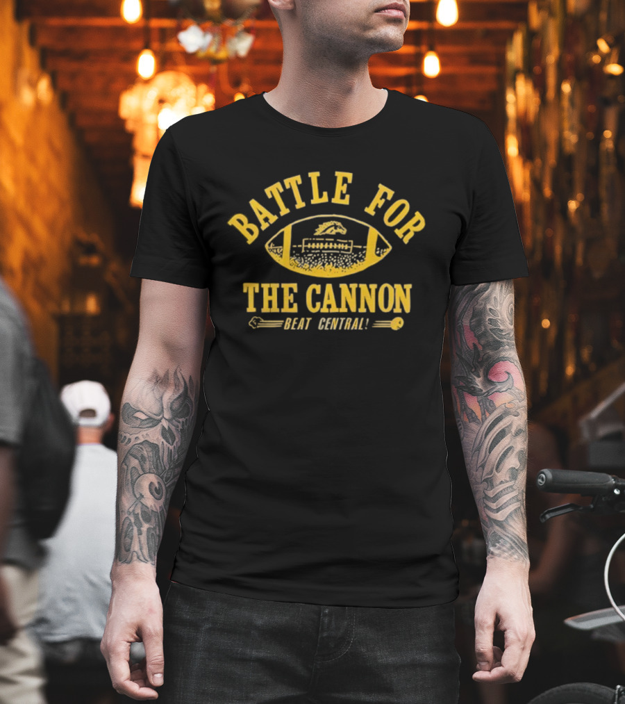 Battle For The Cannon Beat Central Western Michigan Broncos Football T-Shirt