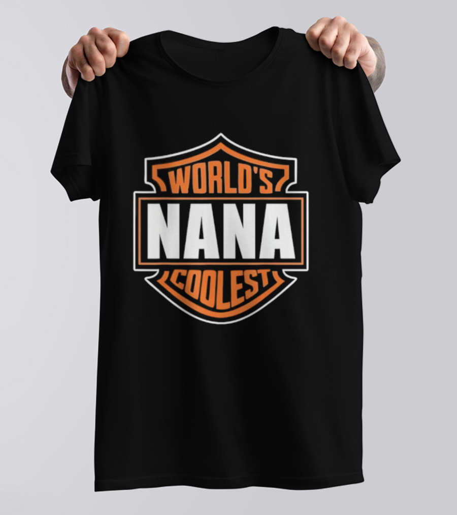 World’s Coolest Nana Matching Family Reunion Emblem T-Shirt