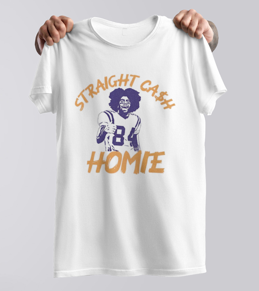 Randy Moss 84 Straight Cash Homie Minnesota Football T-Shirt