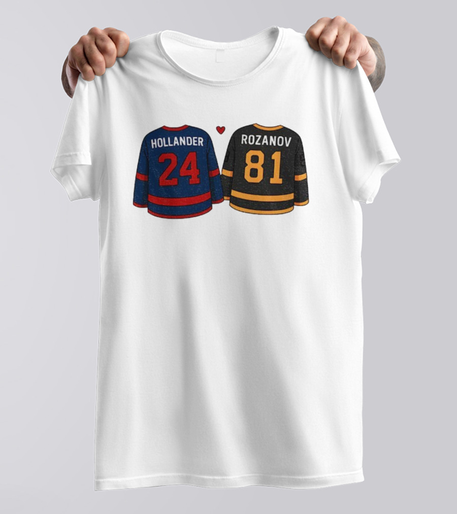Hollander 24 Rozanov 81 Heated Rivalry Hockey Lovers T-Shirt