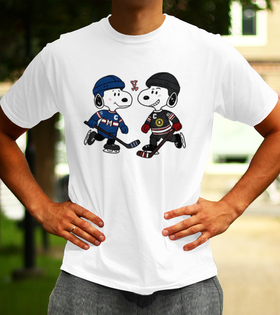 Shane Hollander Ilya Rozanov Snoopy Hockey Rivalry LGBT Hearts T-Shirt