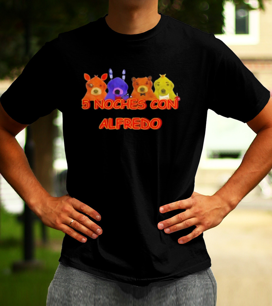 5 Noches Con Alfredo Colorful Characters T-Shirt