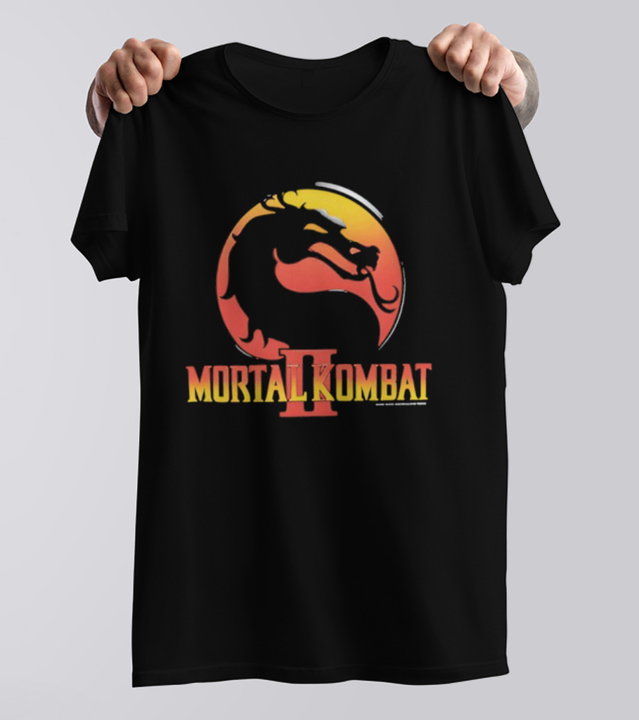 Cary Hiroyuki Tagawa Mortal Kombat II Dragon Logo T-Shirt