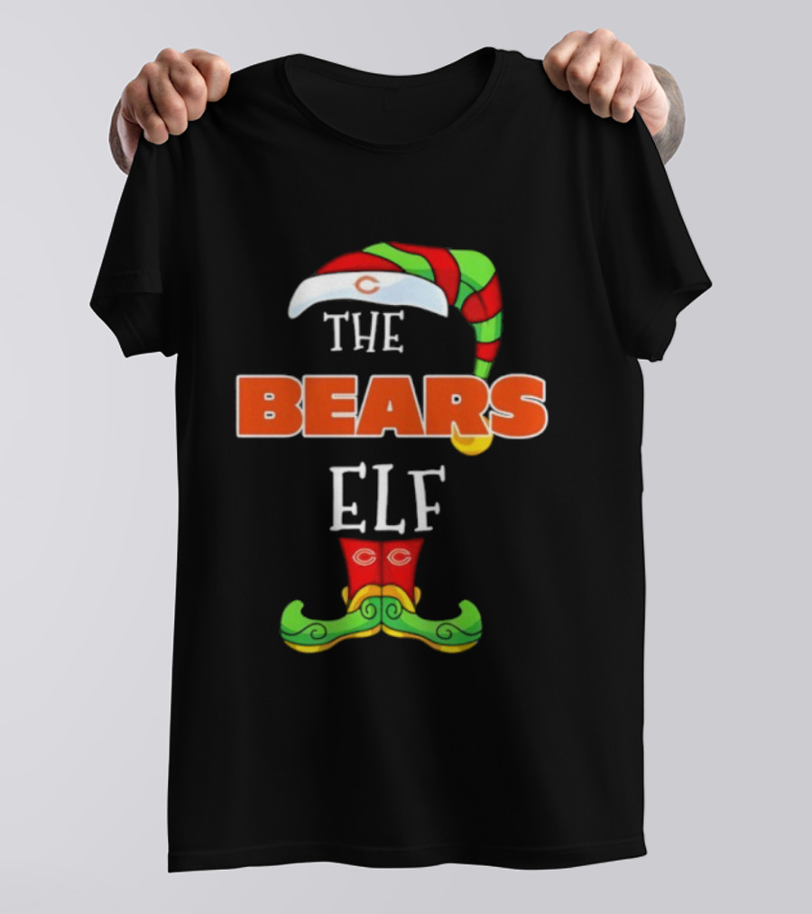 Chicago Bears ELF Christmas Fan Apparel T-Shirt