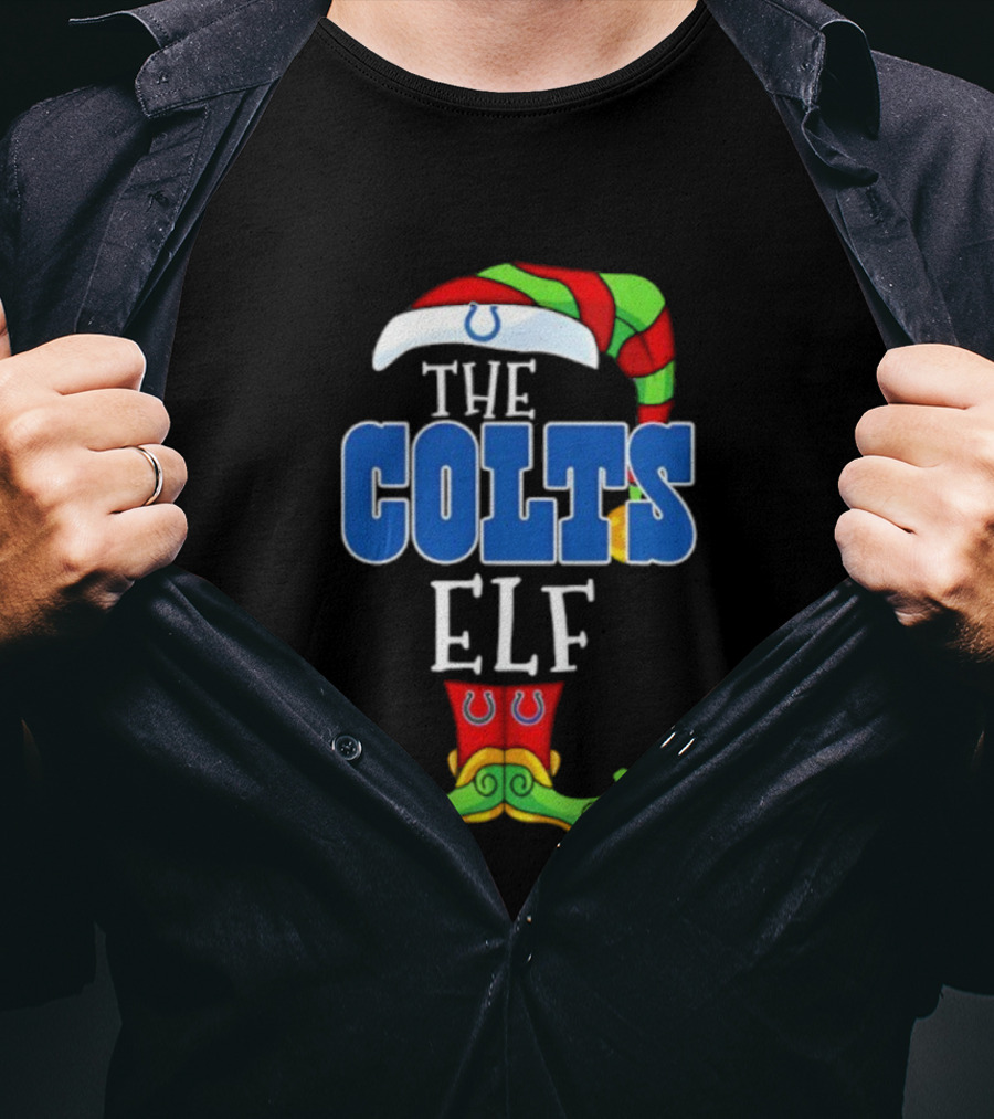 The Colts ELF Christmas Indianapolis Holiday Apparel T-Shirt