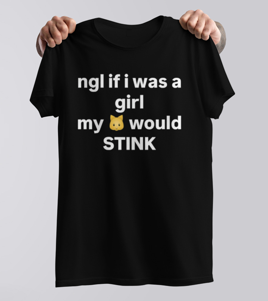 Ngl If I Was A Girl My Cat Would Stink T-Shirt