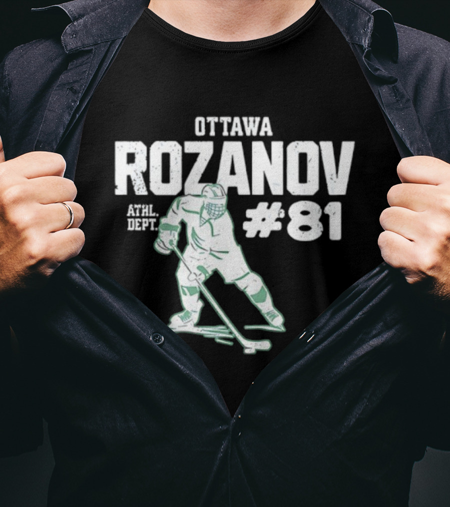 Ottawa Rozanov 81 Athl Dept Ice Hockey Player T-Shirt