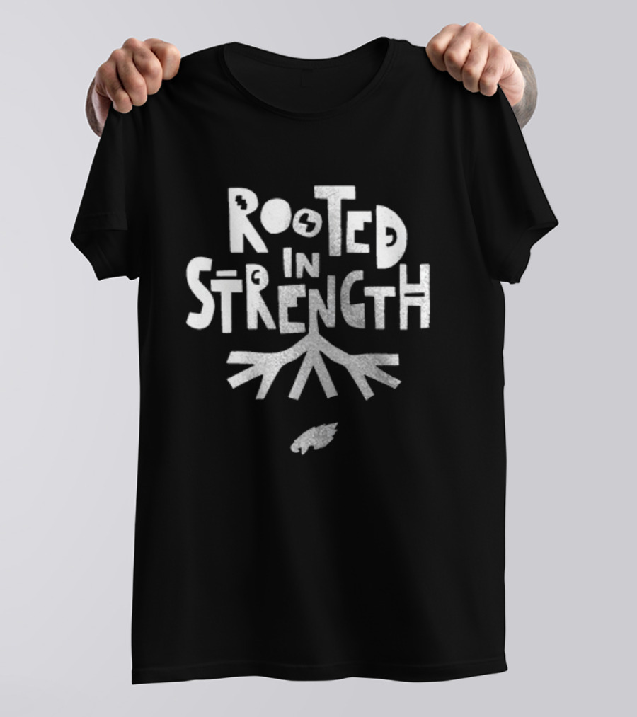 Philadelphia Eagles Rooted In Strength Vintage Style Logo NFL Football Fan Apparel T-Shirt