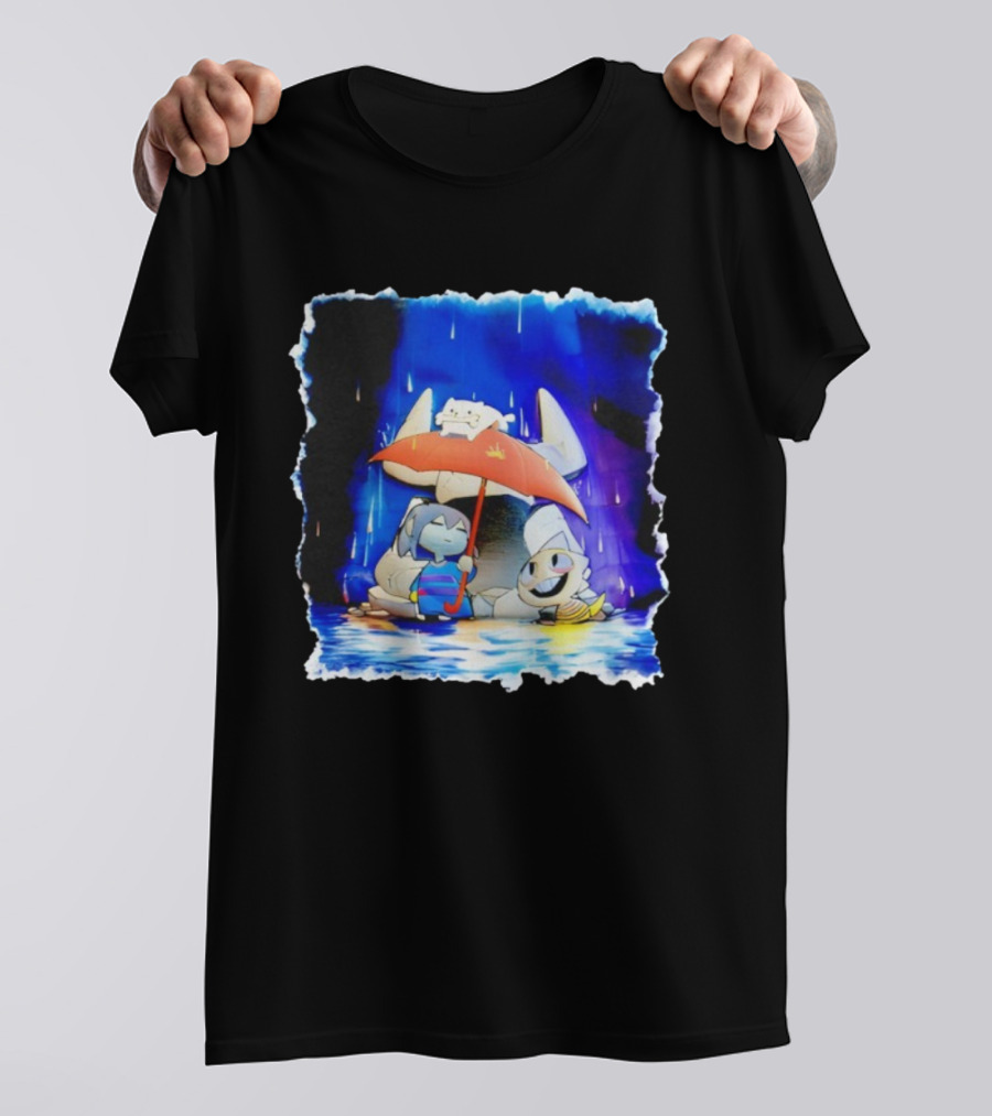 Undertale X Square Enix Crossover With Echoes Beneath Iconic Characters T-Shirt