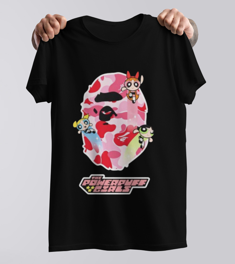 The Powerpuff Girls Bape Camo Collaboration T-Shirt
