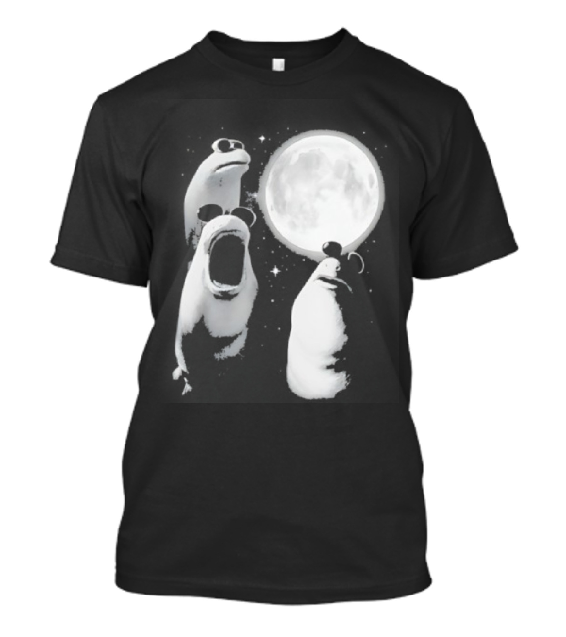 Three Marcus The Worm Moon Fantasy Celestial Scene T-Shirt