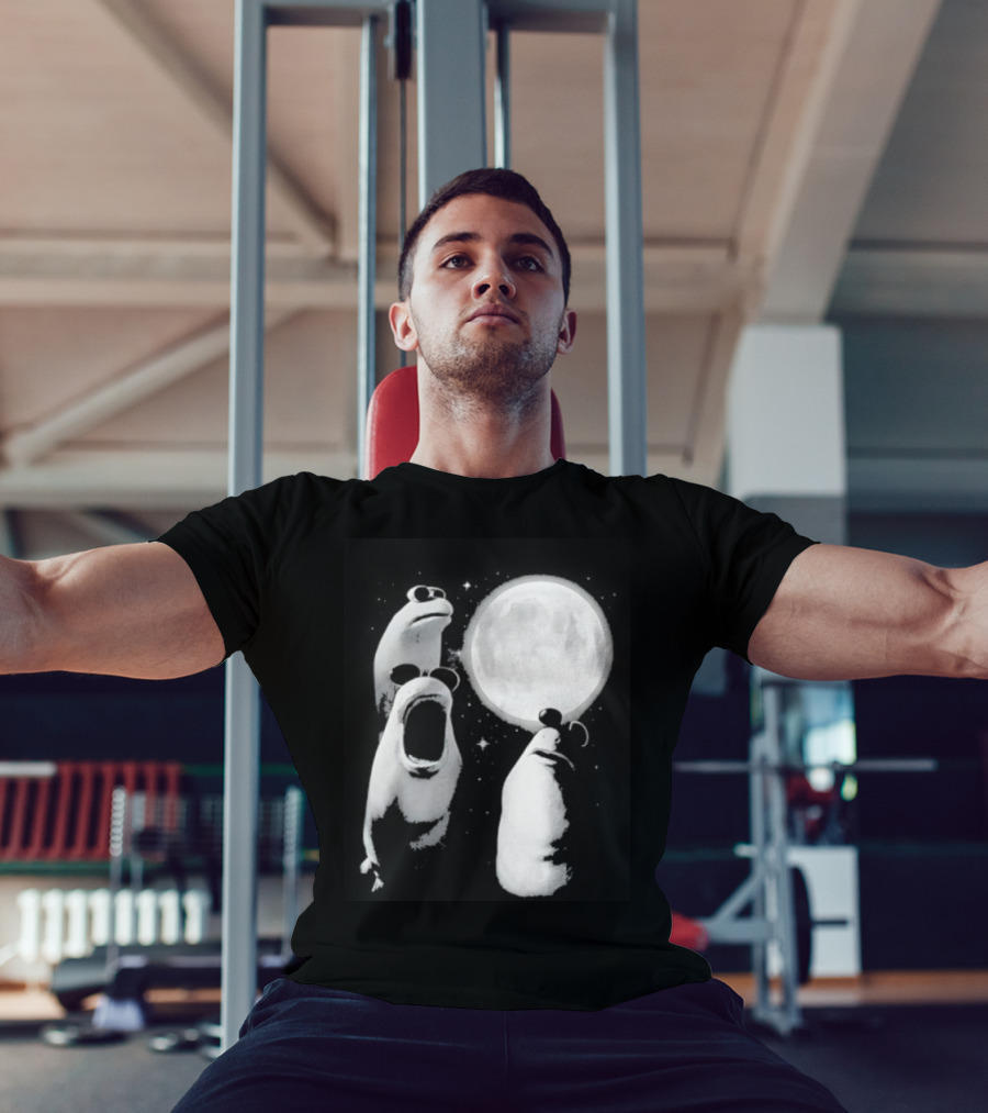 Three Marcus The Worm Moon Fantasy Celestial Scene T-Shirt