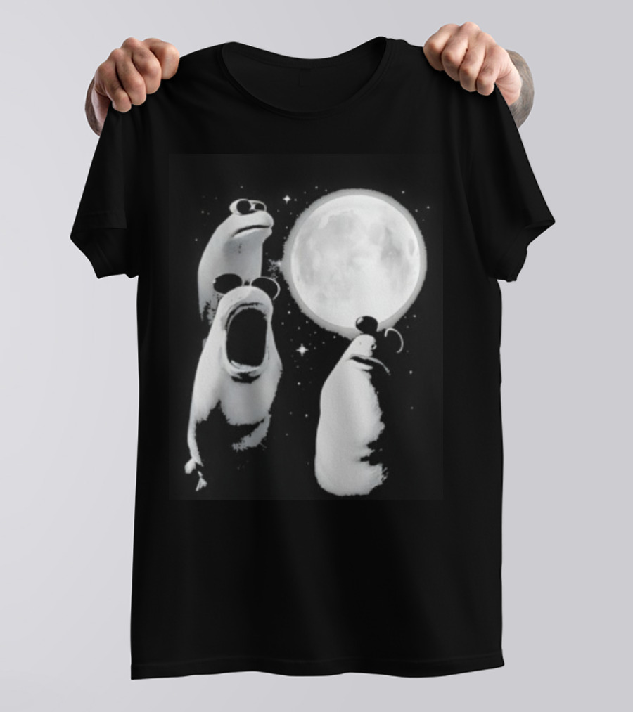 Three Marcus The Worm Moon Fantasy Celestial Scene T-Shirt