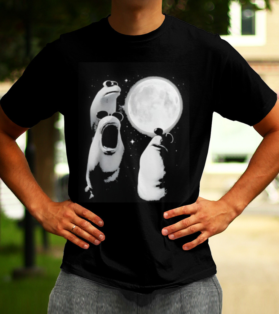 Three Marcus The Worm Moon Fantasy Celestial Scene T-Shirt